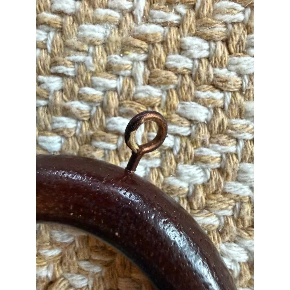 Brown shower curtain, decorative circle decor